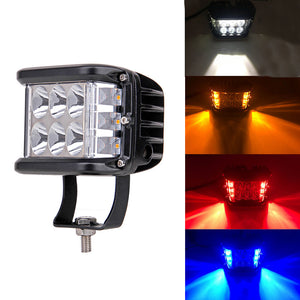 Color: Yellow - Car light two-color yellow three-sided work light - Premium Car Lights from Rapidvehicles - Just $36.68! Shop now at Rapidvehicles