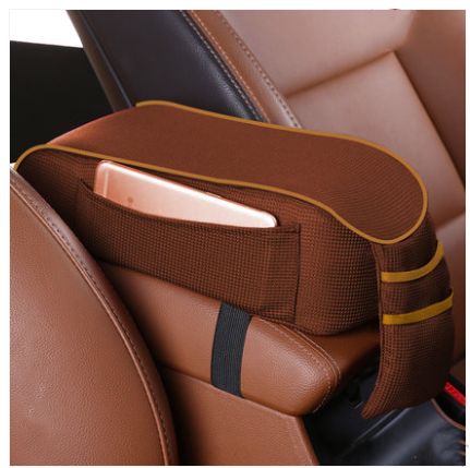 Color: Coffee - Car armrest box pad central hand box increase pad - Premium Stowing Tidying from Rapidvehicles - Just $44.99! Shop now at Rapidvehicles