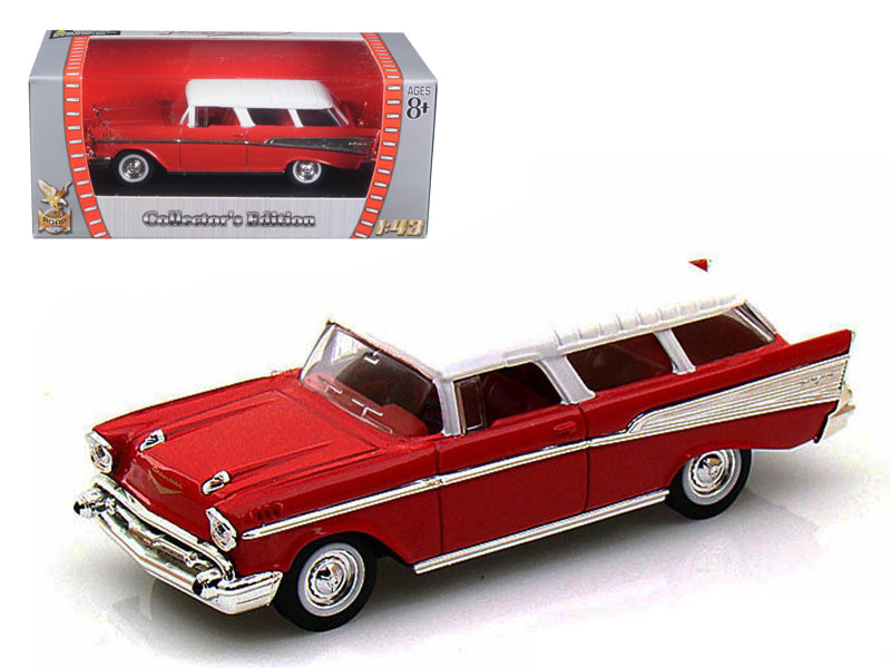 1957 Chevrolet Nomad Red with White Top 1/43 Diecast Model Car by Road Signature - Premium physical from Rapidvehicles - Just $35.99! Shop now at Rapidvehicles