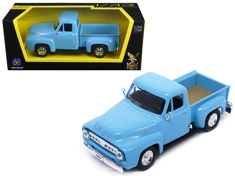 1953 Ford F-100 Pickup Truck Light Blue 1/43 Diecast Model Car by - Premium Pickup Trucks Models from Road Signature - Just $35.99! Shop now at Rapidvehicles