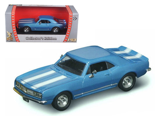 1967 Chevrolet Camaro Z-28 Blue 1/43 Diecast Model Car by Road - Premium Chevrolet Models from Road Signature - Just $35.99! Shop now at Rapidvehicles