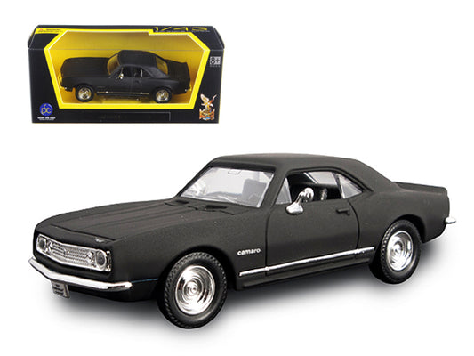 1967 Chevrolet Camaro Z28 Matt Black 1/43 Diecast Model Car by Road Signature free shipping USA