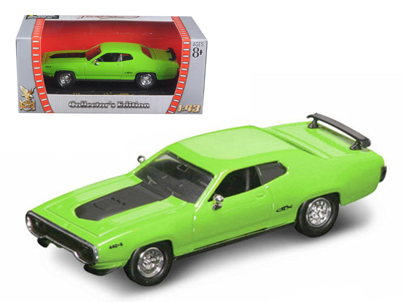 1971 Plymouth GTX 440 6 Pack Green 1/43 Diecast Model Car by Road Signature free shipping USA