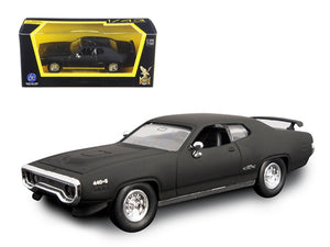 1971 Plymouth GTX Matt Black 1/43 Diecast Model Car by Road Signature - Premium Plymouth Models from Road Signature - Just $26.63! Shop now at Rapidvehicles