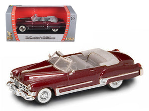 1949 Cadillac Coupe DeVille Convertible Burgundy Metallic 1/43 Diecast Car by Road Signature - Premium physical from Rapidvehicles - Just $30.99! Shop now at Rapidvehicles