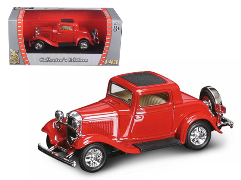 1932 Ford 3-Window Coupe Red 1/43 Diecast Model Car by Road Signature - Premium physical from Rapidvehicles - Just $35.99! Shop now at Rapidvehicles