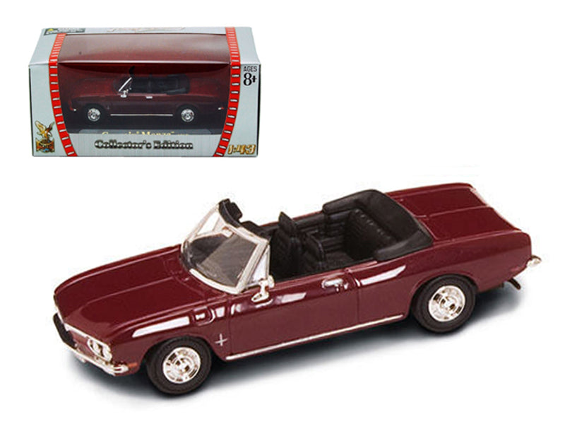 1969 Chevrolet Corvair Monza Burgundy 1/43 Diecast Model Car by Road Signature - Premium physical from Rapidvehicles - Just $35.99! Shop now at Rapidvehicles