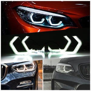 Suitable For BMW Bmw335i F30 F32 M3 M4 F82 F80 M5 E90 Crystal Angel Eye Rgb Bluetooth - Premium Car Lights from Rapidvehicles - Just $202.99! Shop now at Rapidvehicles