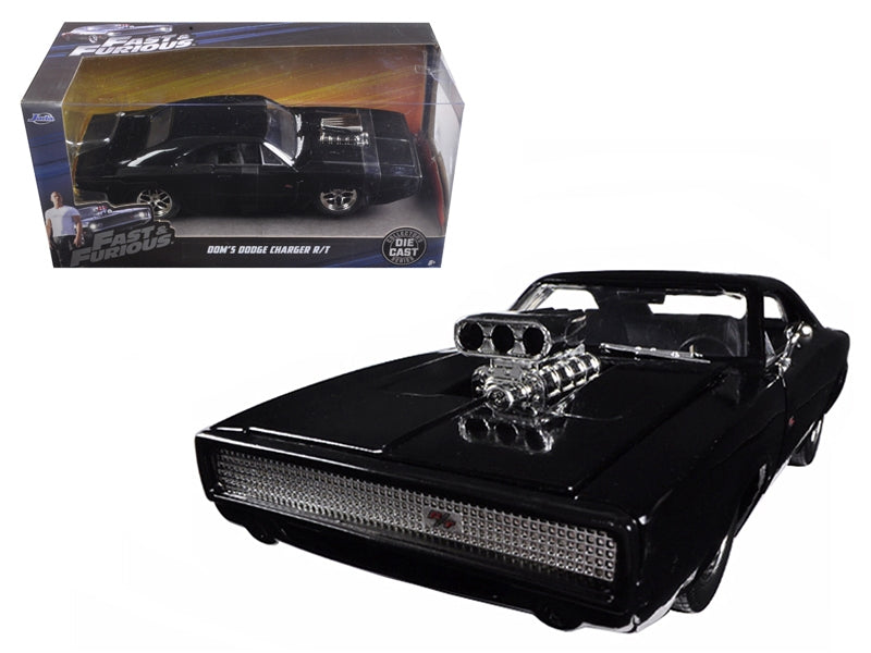 Dom's 1970 Dodge Charger R/T Black "Fast & Furious 7" (2015) - Premium Fast & Furious Models from Jada - Just $53.09! Shop now at Rapidvehicles