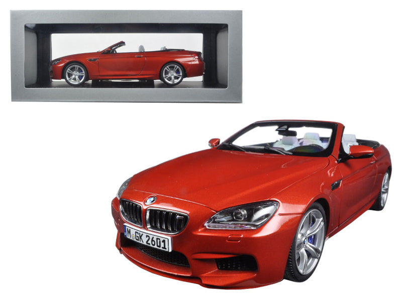 BMW M6 F12M Convertible Sakhir Orange 1/18 Diecast Model Car by Paragon free shipping USA