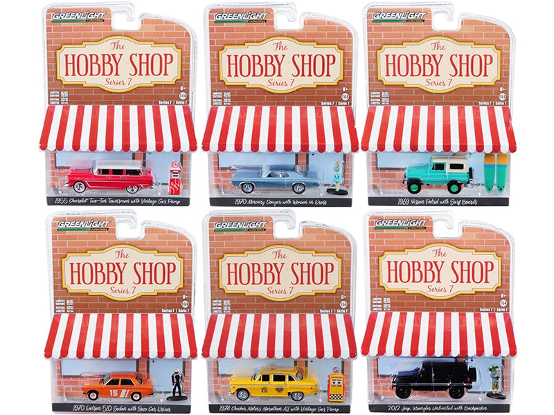 "The Hobby Shop" Set of 6 pieces Series 7 1/64 Diecast Model Cars - Premium 1/64 Scale Sets from Greenlight - Just $70.19! Shop now at Rapidvehicles