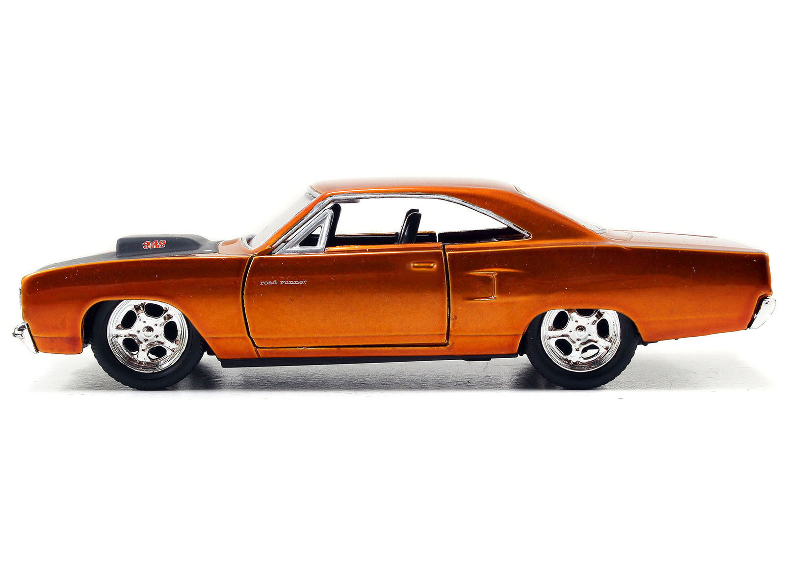 Dom's Plymouth Road Runner Orange Metallic with Matt Black Hood - Premium Movie/TV Series Models from Jada - Just $26.99! Shop now at Rapidvehicles