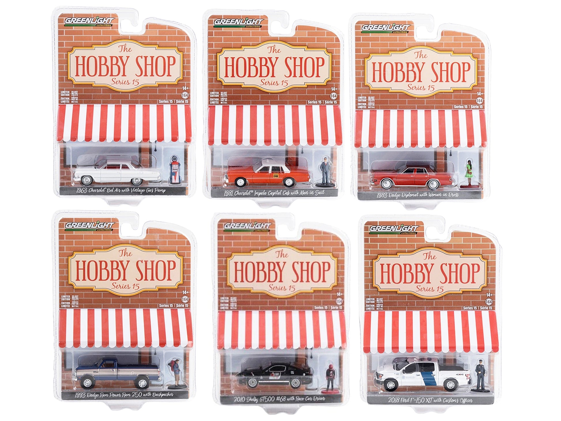 "The Hobby Shop" Set of 6 pieces Series 15 1/64 Diecast Model - Premium 1/64 Scale Sets from Greenlight - Just $80.99! Shop now at Rapidvehicles