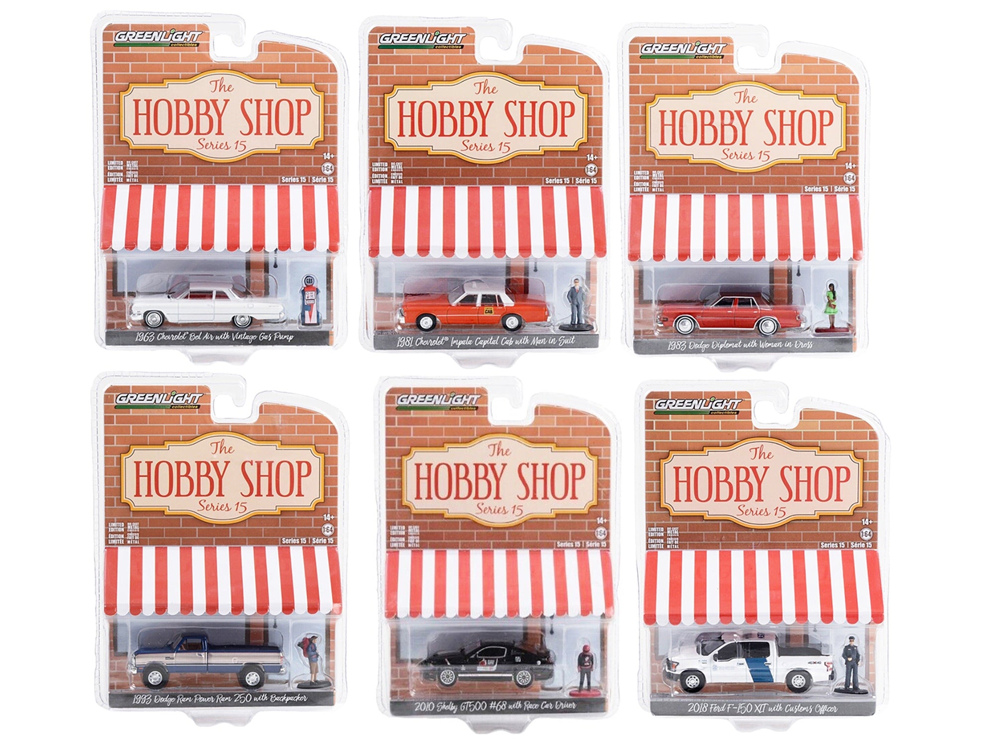 "The Hobby Shop" Set of 6 pieces Series 15 1/64 Diecast Model Cars by Greenlight - Premium 1/64 Scale Sets from Greenlight - Just $69.99! Shop now at Rapidvehicles