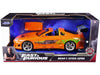 Brian's Toyota Supra Orange with Graphics "Fast & Furious" Movie 1/24 Diecast Model Car by Jada - Premium Movie/TV Series Models from Jada - Just $52.99! Shop now at Rapidvehicles