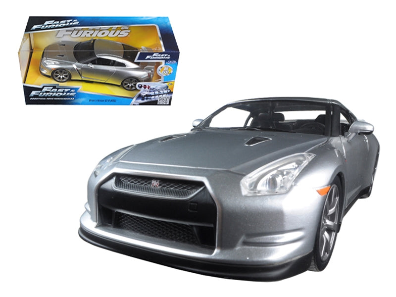 Brian's Nissan GT-R (R35) Silver "Fast & Furious" Movie 1/24 - Premium Movie/TV Series Models from Jada - Just $58.99! Shop now at Rapidvehicles