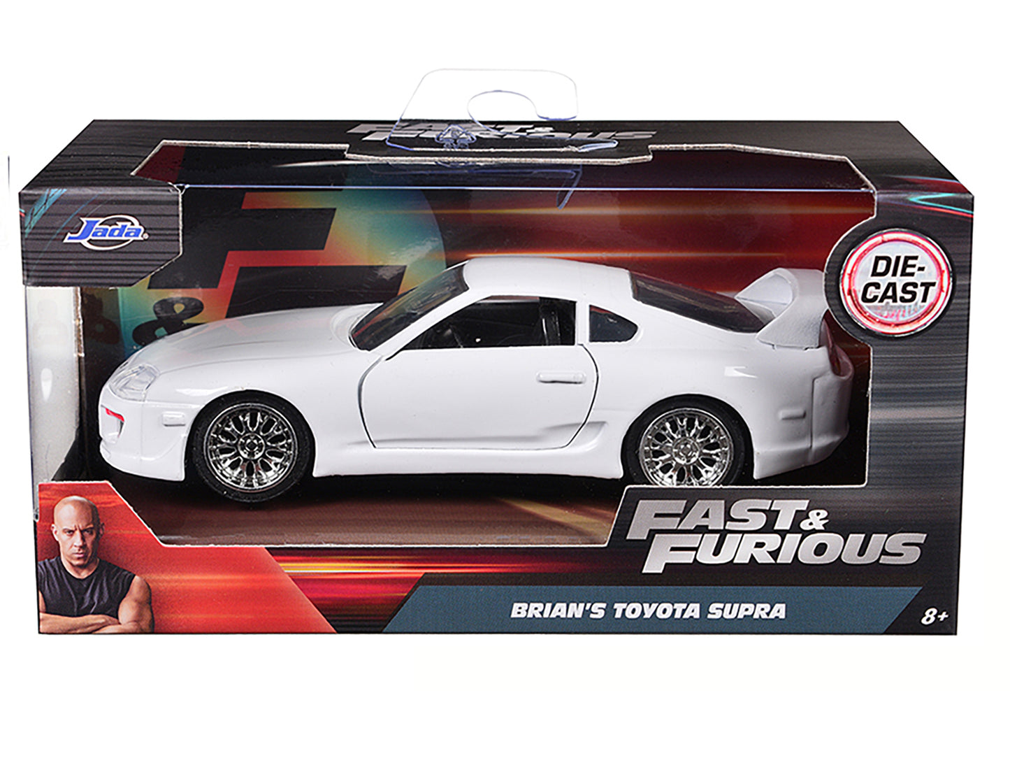 Brian's Toyota Supra White "Fast & Furious 7" (2015) Movie 1/32 Diecast Model Car by Jada
