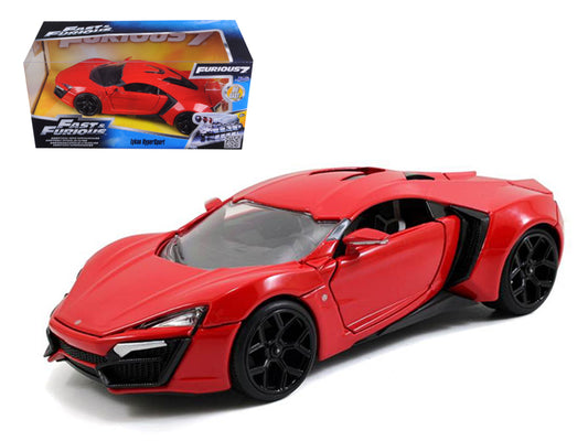 Lykan Hypersport Red "Fast & Furious 7" (2015) Movie 1/24 Diecast Model Car by Jada free shipping USA