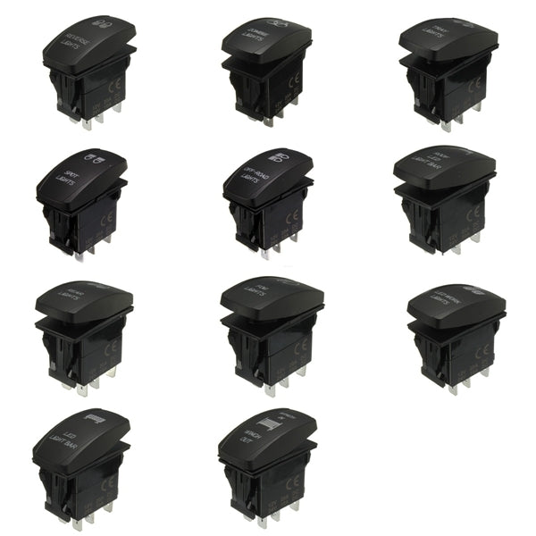 12V/20A 24V/10A 5 Pins ON OFF Rocker Switch Car Boat Blue Dual LED Light Rocker Switches - Premium Motorcycle from Rapidvehicles - Just $17.99! Shop now at Rapidvehicles