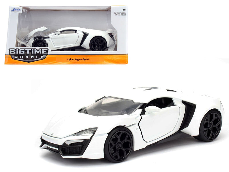 Lykan Hypersport White 1/24 Diecast Model Car by Jada free shipping USA