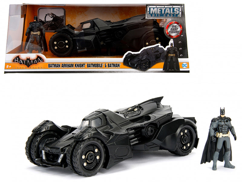 Arkham Knight Batmobile with Batman Diecast Figure 1/24 Diecast Model Car by Jada free shipping USA