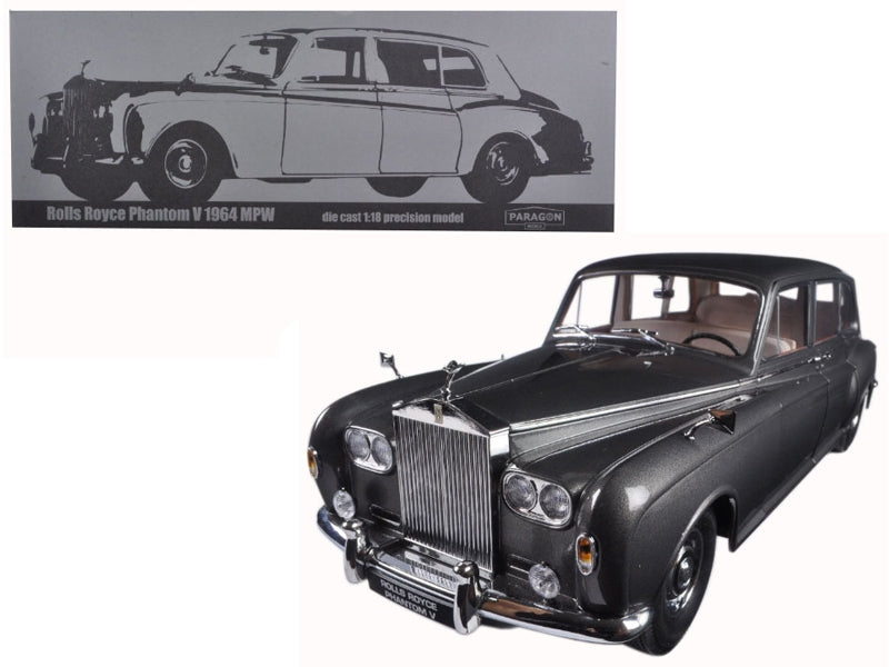 1964 Rolls Royce Phantom V MPW Gunmetal Grey LHD 1/18 Diecast - Premium Rolls Royce Models from Paragon - Just $280.99! Shop now at Rapidvehicles