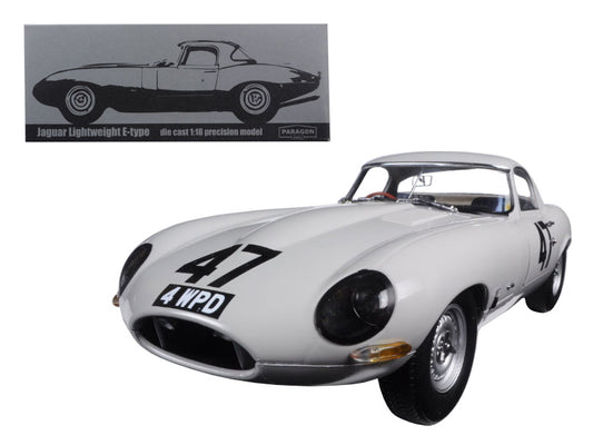 1963 Jaguar Lightweight E-Type #47 "Coombs 4 WPD" 1/18 Diecast Model Car by Paragon free shipping USA