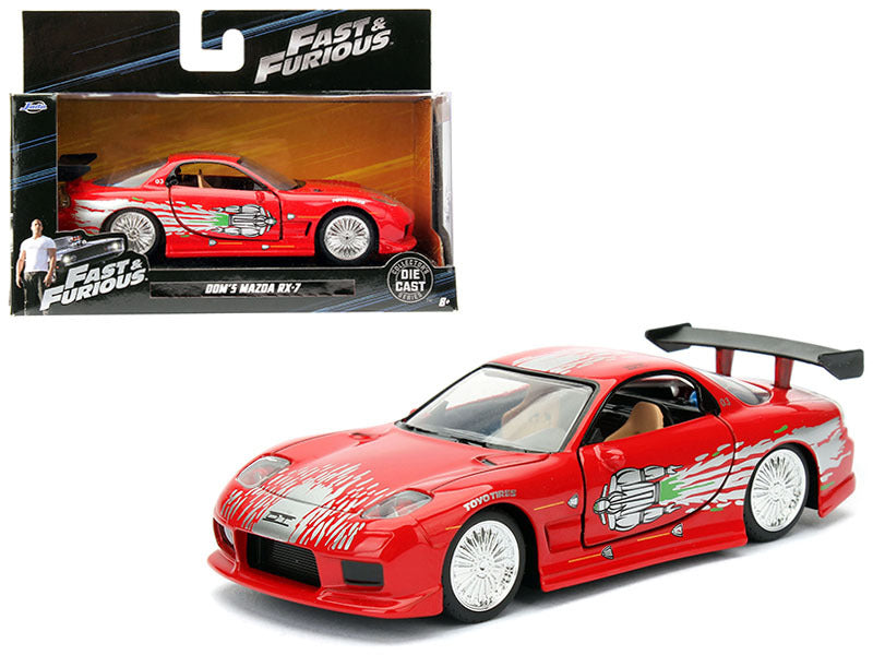 Dom's Mazda RX-7 Red with Graphics "Fast & Furious" Movie 1/32 Diecast Model Car by Jada - Premium Mazda Models from Jada - Just $28.99! Shop now at Rapidvehicles