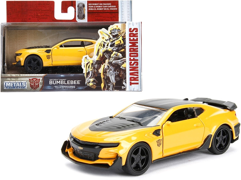 2016 Chevrolet Camaro Yellow Bumblebee with Robot on ChassisFREE SHIPPING IN US - Premium Chevrolet Models from Jada - Just $29.69! Shop now at Rapidvehicles