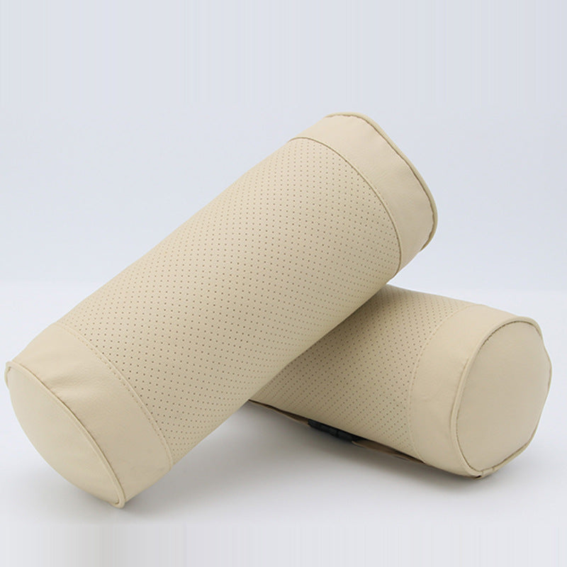 Leather cylindrical car seat pillow - Premium Stowing Tidying from Rapidvehicles - Just $21.99! Shop now at Rapidvehicles