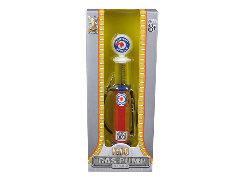 Pontiac Gasoline Vintage Gas Pump Cylinder 1/18 Diecast Replica by Road Signature - Premium Gas Pumps Models from Road Signature - Just $25.83! Shop now at Rapidvehicles