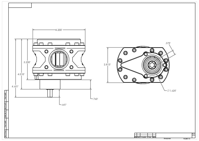 Aeromotive Spur Gear Fuel Pump - 3/8in Hex - .750 Gear - 16gpm 11134