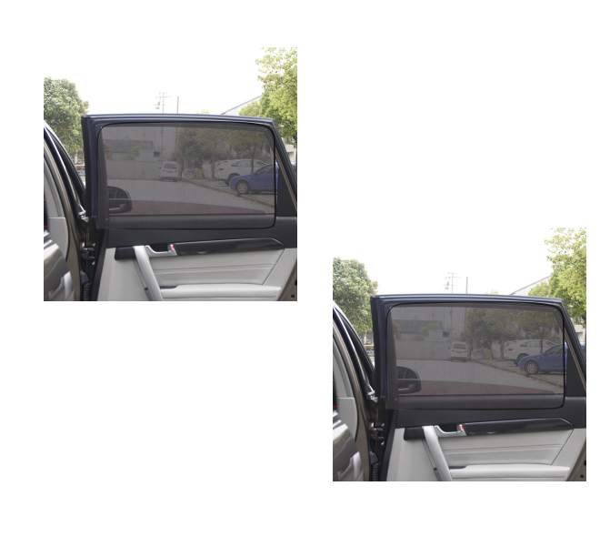 style: The back square 2pcs - Magnetic absorption car shade - Premium Interior Parts from Rapidvehicles - Just $15.29! Shop now at Rapidvehicles