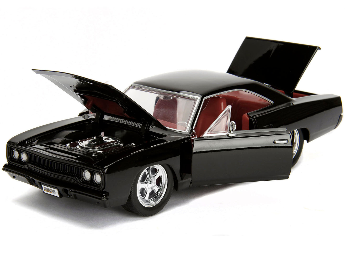 1970 Plymouth Road Runner 440 Black with Red Interior "Bigtime - Premium Plymouth Models from Jada - Just $56.99! Shop now at Rapidvehicles