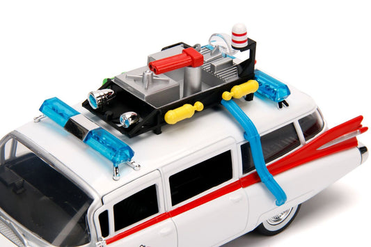 1959 Cadillac Ambulance Ecto-1 White "Ghostbusters" Movie - Premium Cadillac Models from Jada - Just $59.59! Shop now at Rapidvehicles