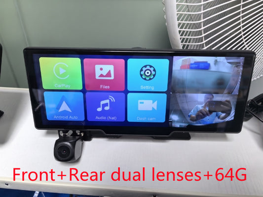 format: Front Rear Dual Lenses 64G - 1026-inch Full Touch Screen - Premium Vehicle GPS from Rapidvehicles - Just $141.99! Shop now at Rapidvehicles