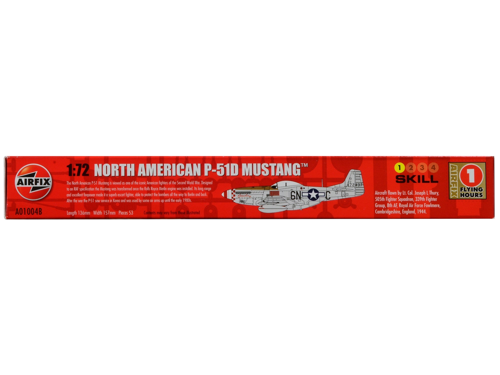 Level 1 Model Kit North American P-51D Mustang Fighter Aircraft 1/72 Plastic Model Kit by Airfix - Premium Military Models from Airfix - Just $22.32! Shop now at Rapidvehicles