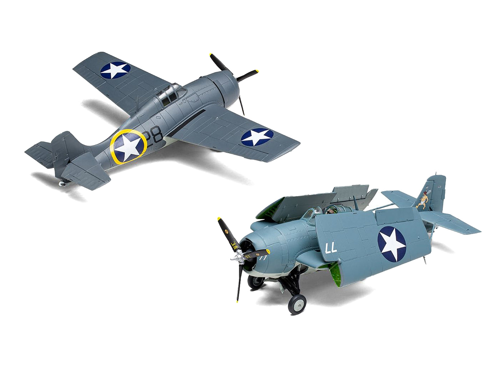 Level 2 Model Kit Grumman F4F-4 Wildcat Fighter Aircraft with 2 Scheme Options 1/72 Plastic Model Kit by Airfix - Premium Grumman from Airfix - Just $33.99! Shop now at Rapidvehicles