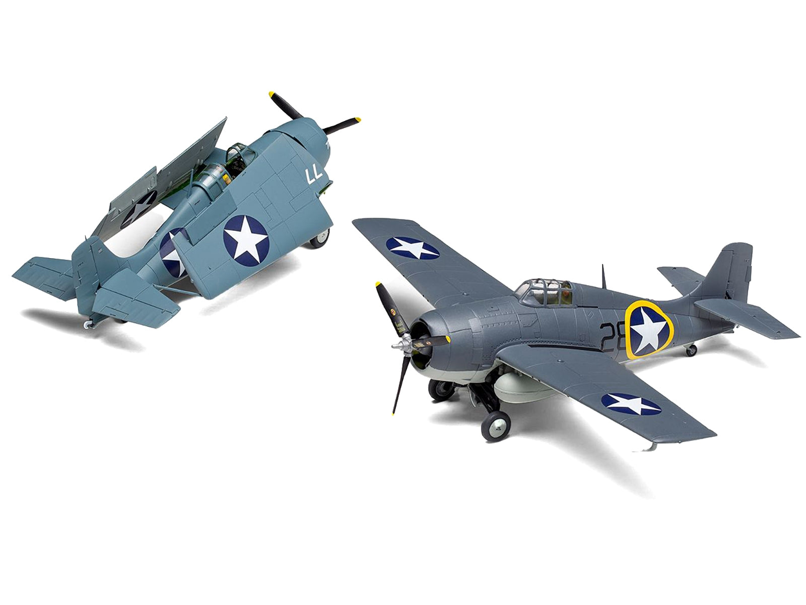 Level 2 Model Kit Grumman F4F-4 Wildcat Fighter Aircraft with 2 Scheme Options 1/72 Plastic Model Kit by Airfix - Premium Grumman from Airfix - Just $33.99! Shop now at Rapidvehicles