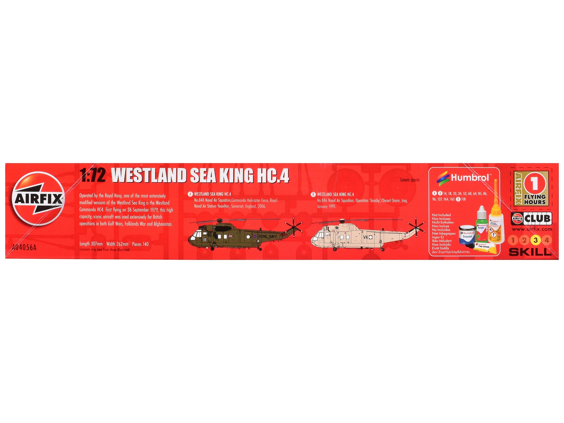 Level 3 Model Kit Westland Sea King HC.4 Helicopter with 2 Scheme - Premium Model Kits(To Built) from Airfix - Just $59.39! Shop now at Rapidvehicles