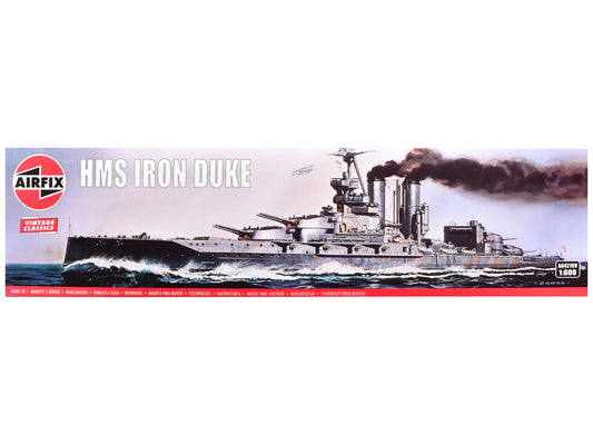 Level 3 Model Kit HMS Iron Duke Frigate "Vintage Classics" Series 1/600 Plastic Model Kit by Airfix free shipping USA