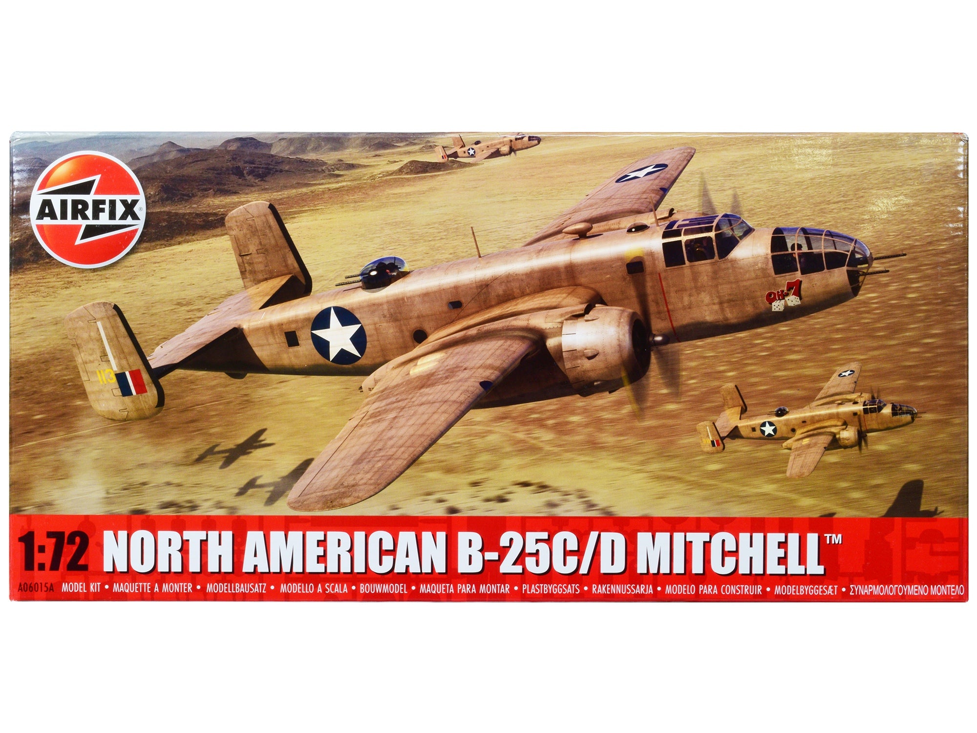 Level 3 Model Kit North American B-25C/D Mitchell Bomber Aircraft with 2 Scheme Options 1/72 Plastic Model Kit by Airfix - Premium Military Models from Airfix - Just $73.06! Shop now at Rapidvehicles