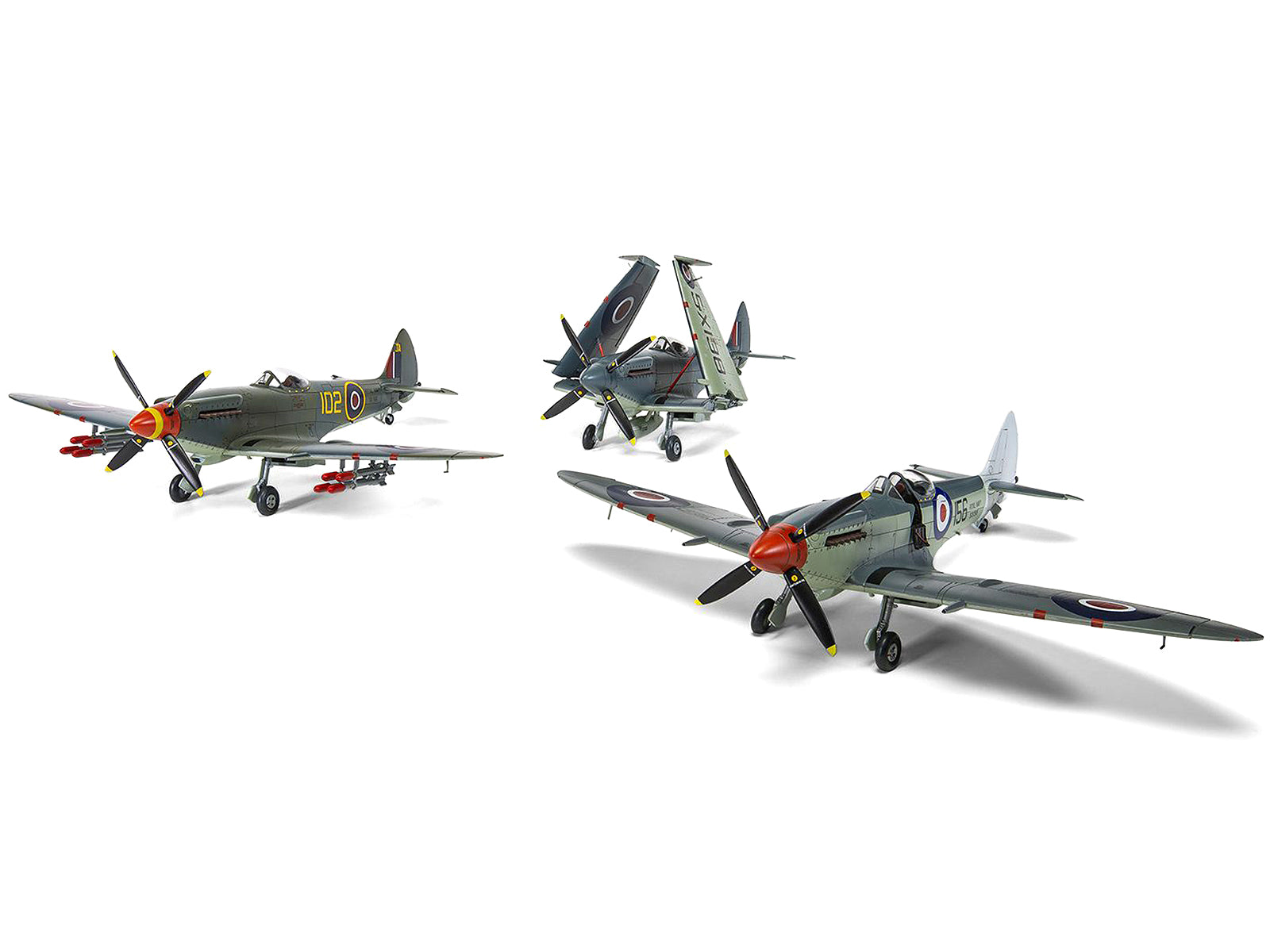 Level 3 Model Kit Supermarine Seafire F.XVII Fighter Aircraft with 3 Scheme Options 1/48 Plastic Model Kit by Airfix - Premium  from Airfix - Just $73.99! Shop now at Rapidvehicles