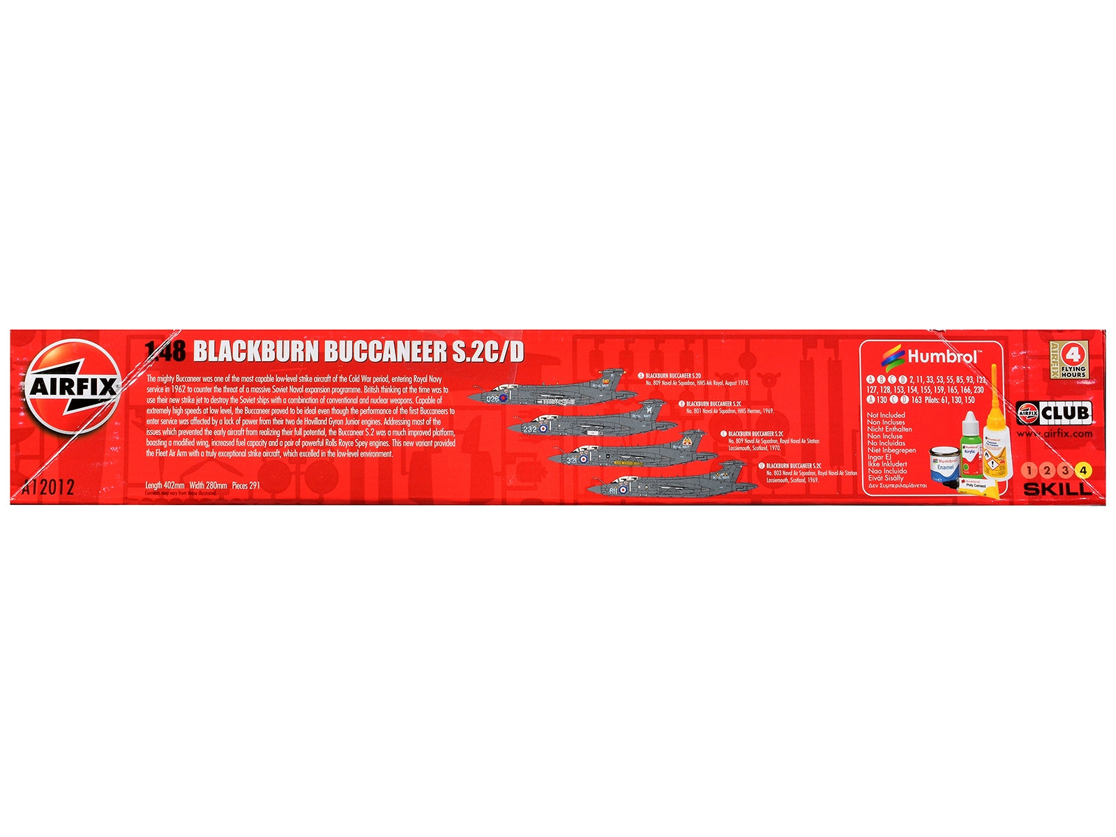 Level 4 Model Kit Blackburn Buccaneer S.2C/D Attack Aircraft with - Premium Military Models from Airfix - Just $129.59! Shop now at Rapidvehicles