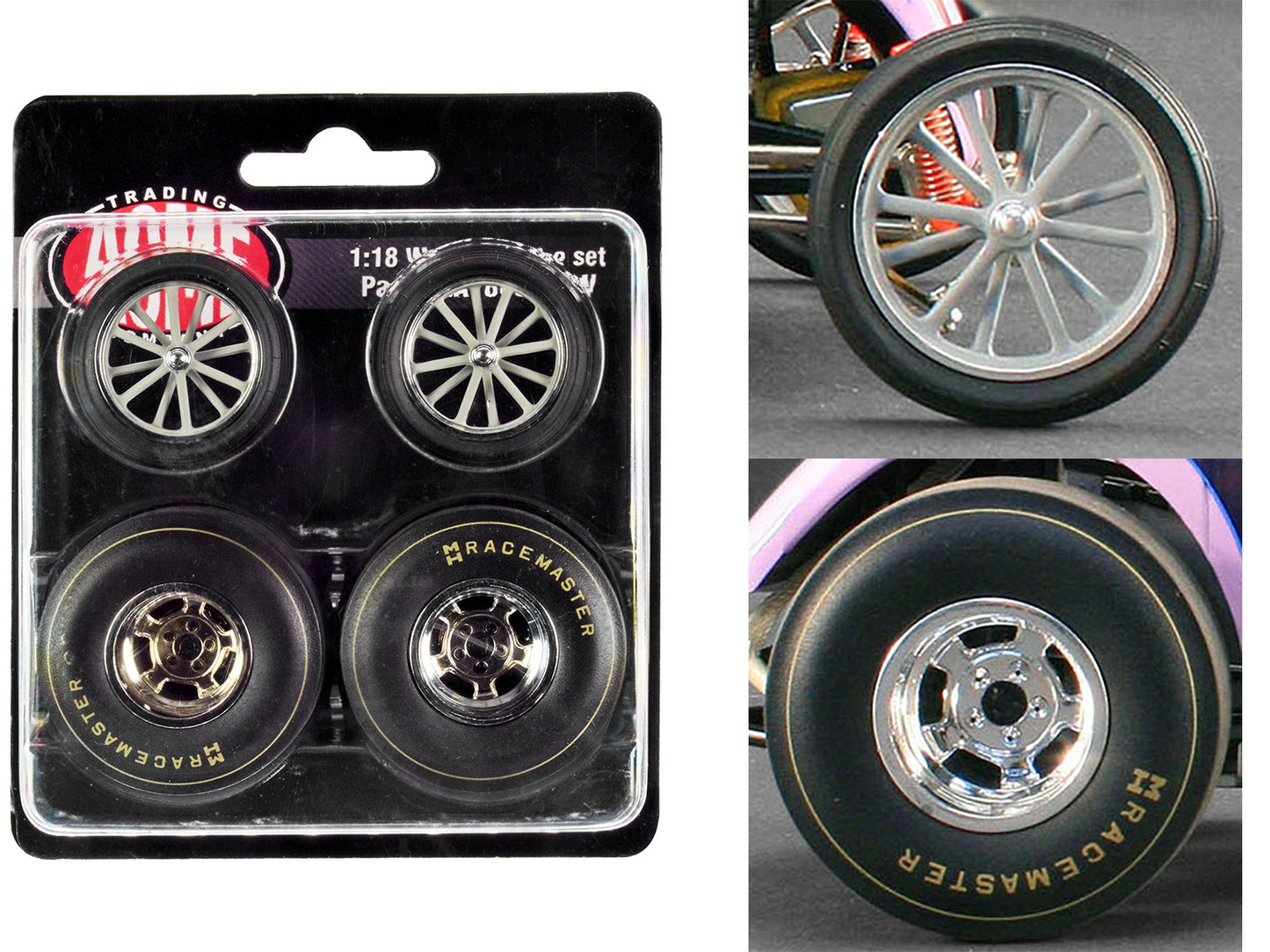 Altered Dragster Chrome Wheels and Tires Set of 4 pieces from - Premium Accessories from Acme - Just $34.05! Shop now at Rapidvehicles