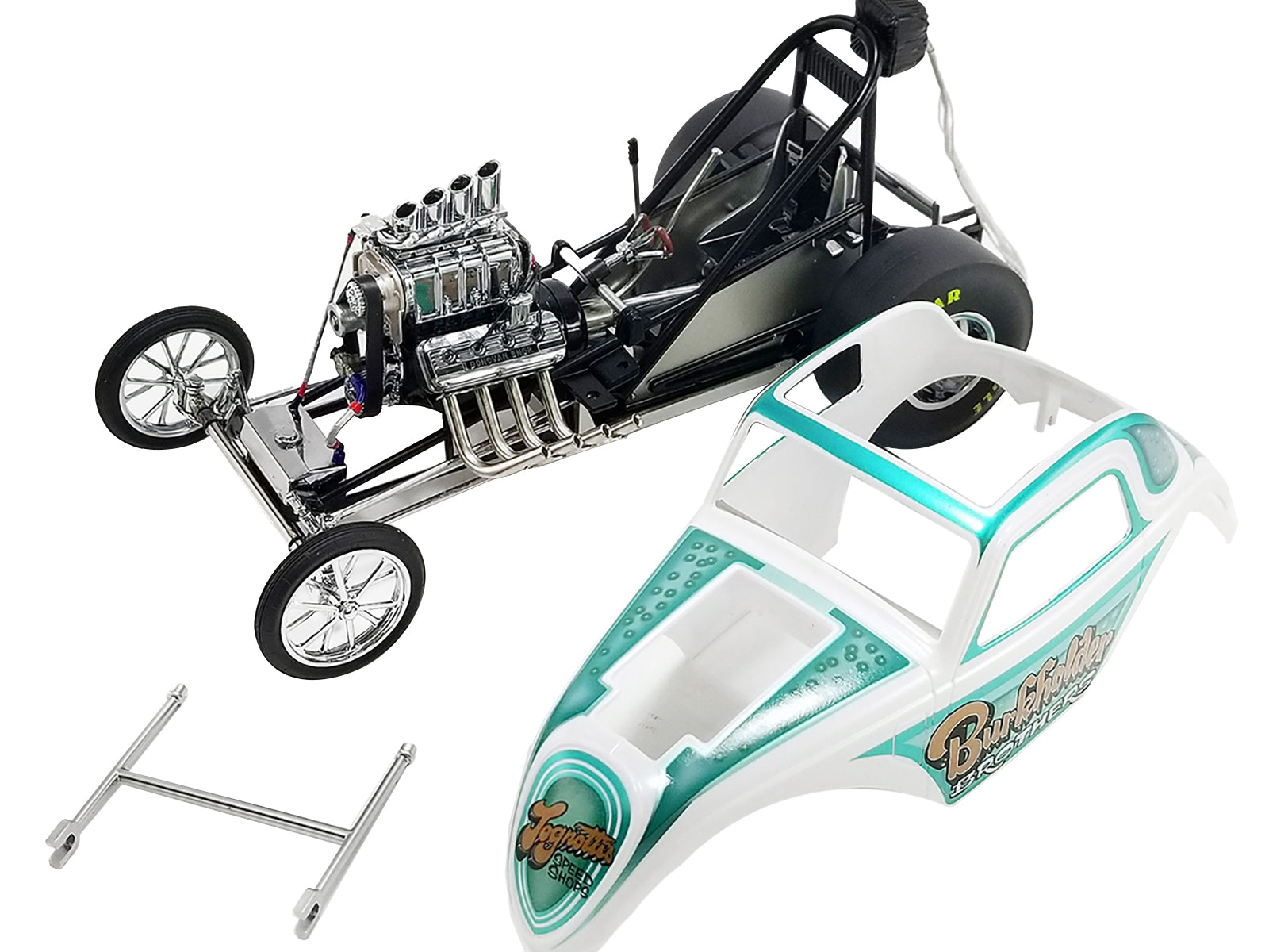 Altered Dragster White and Green "Burkholder Brothers" Limited Edition to 402 pieces Worldwide 1/18 Diecast Model Car by ACME - Premium Other from Acme - Just $168.77! Shop now at Rapidvehicles