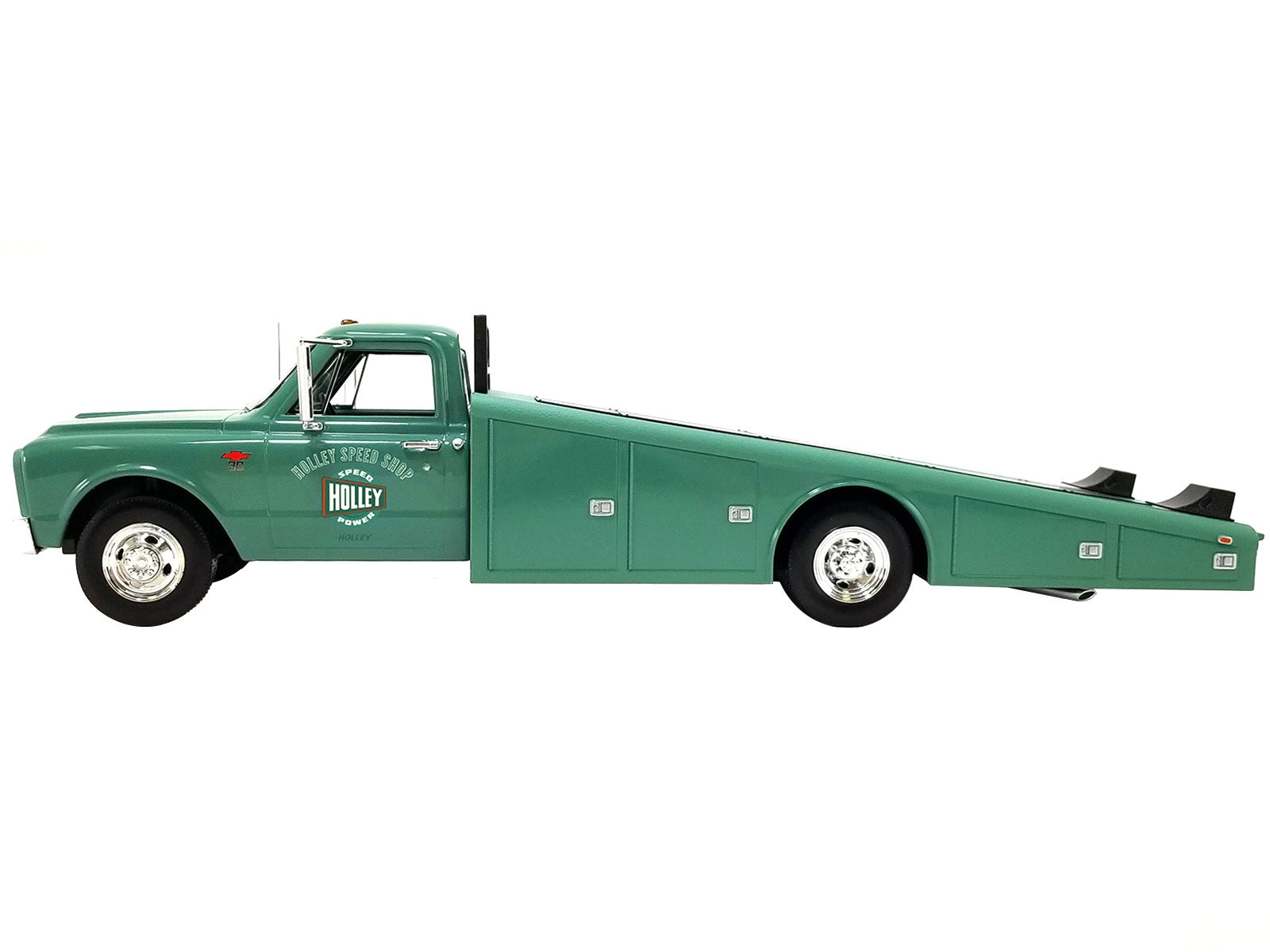 1967 Chevrolet C-30 Ramp Truck Green "Holley Speed Shop" Limited Edition to 200 pieces Worldwide 1/18 Diecast Model Car by ACME