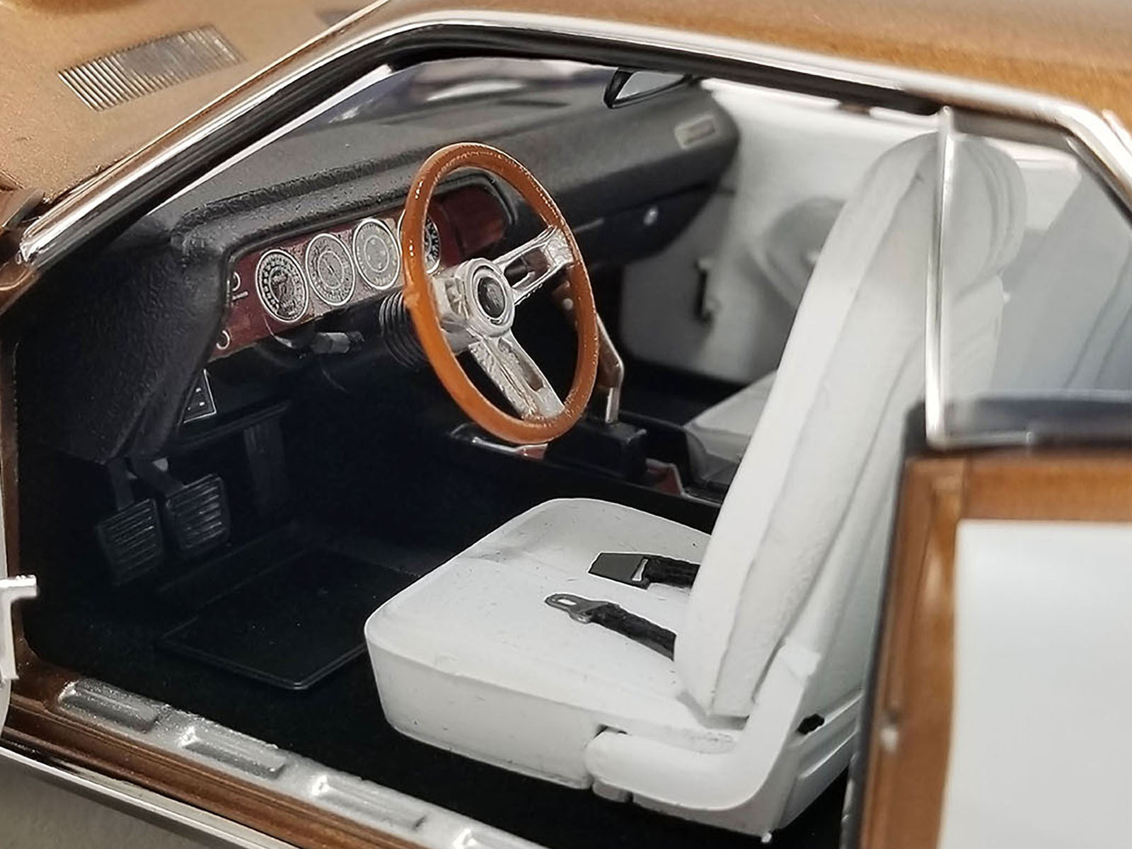 1971 Plymouth Barracuda Tahitian Walnut Metallic and White - Premium Plymouth Models from Acme - Just $182.69! Shop now at Rapidvehicles