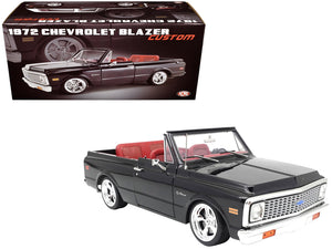 1972 Chevrolet Blazer Custom Black with White Top and Red Interior Limited Edition to 698 pieces Worldwide 1/18 Diecast Model Car by ACME - Premium Chevrolet Models from Acme - Just $168.77! Shop now at Rapidvehicles