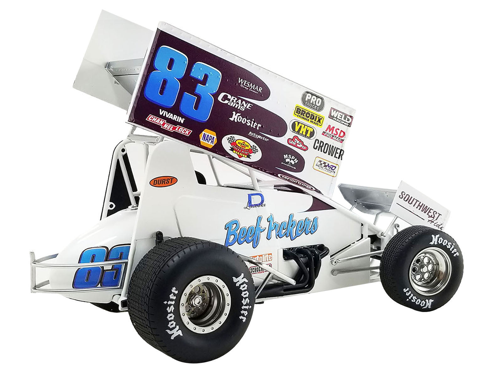 Winged Sprint Car #83 Danny Lasoski "Beef Packers" "National Sprint Car Hall of Fame" 1/18 Diecast Model Car by ACME - Premium Winged Sprint Cars from Acme - Just $150.79! Shop now at Rapidvehicles